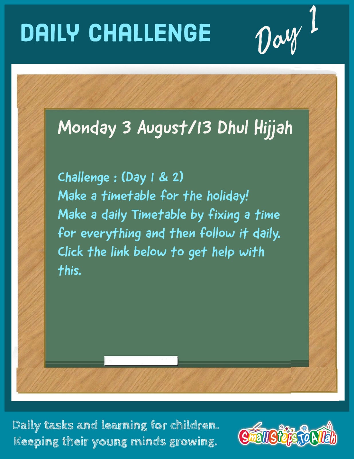 Daily Challenge 1 - Small Steps to Allah