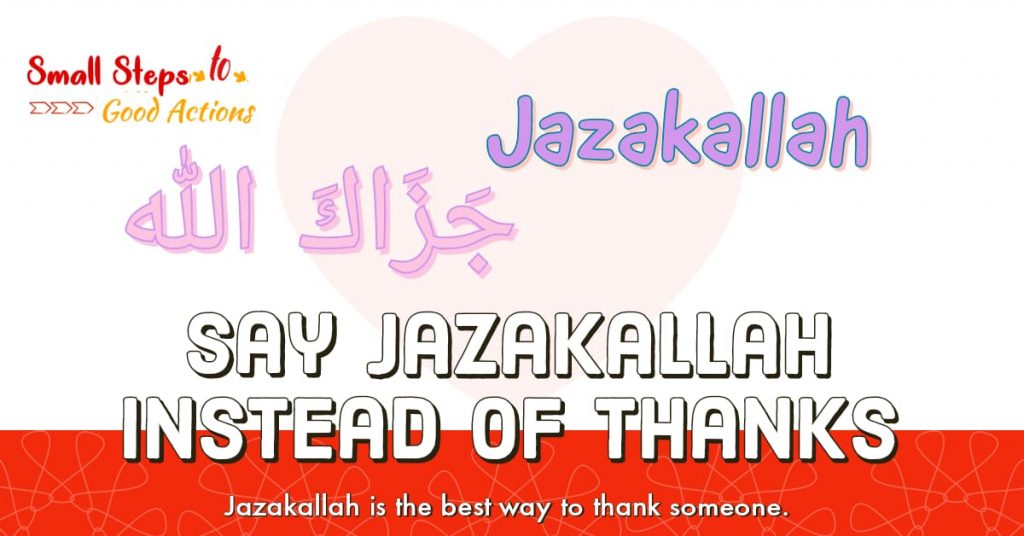 Saying Jazakallah