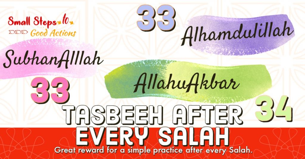 Tasbeeh After Every Salaah