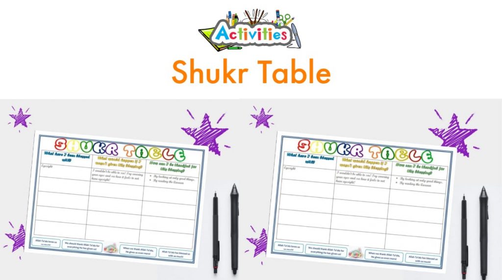 Shukr Table