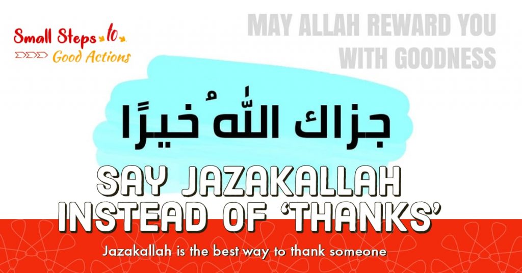 Saying Jazakallah
