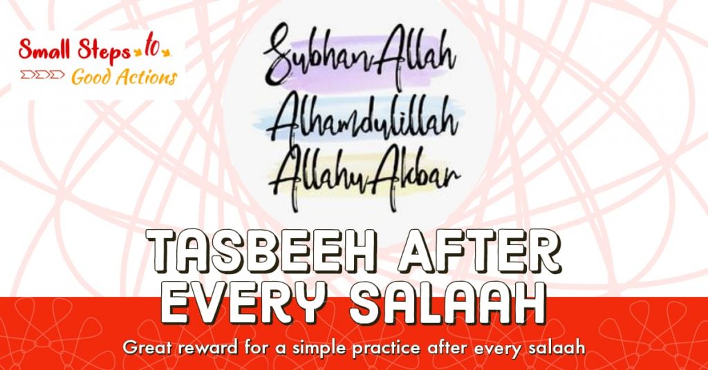 Tasbeeh After Every Salaah
