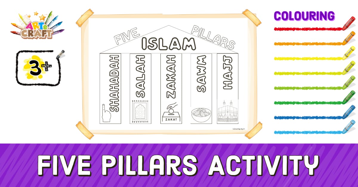 5 Pillars of Islam Activity 3+