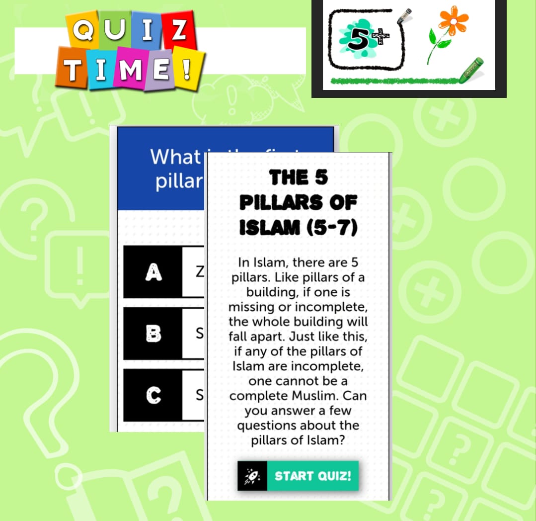 Quiz Time – 5 Pillars 5+