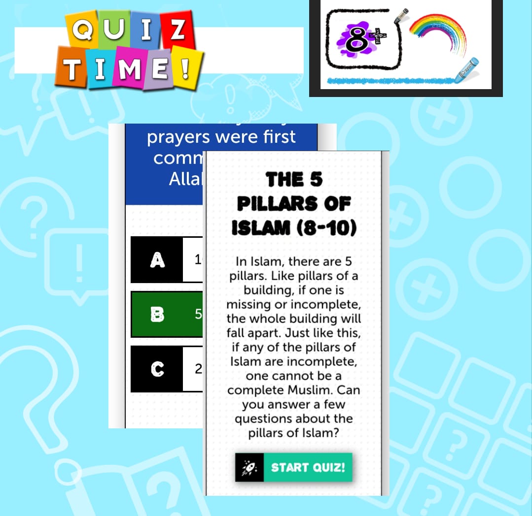 Quiz Time – 5 Pillars 8+
