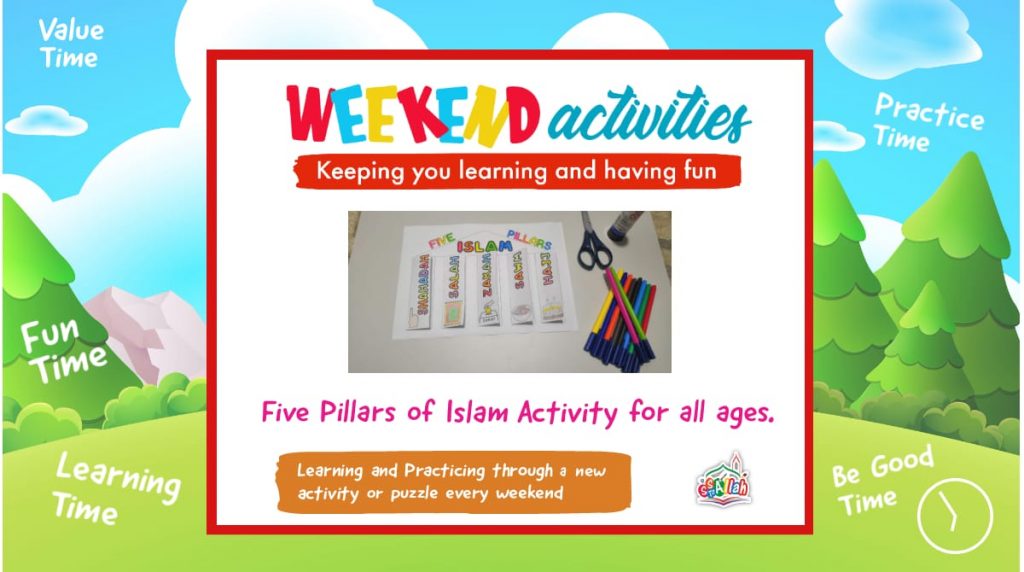 6. Weekend Activity – 5 Pillars of Islam Activity