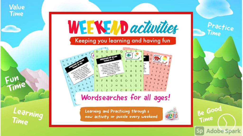 7. Weekend Activity – Word Searches for All ages