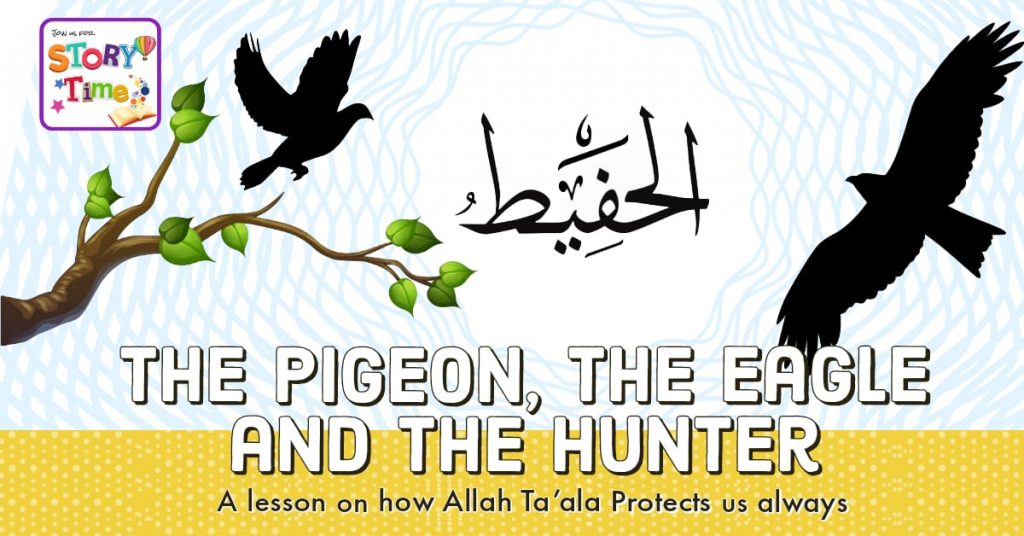 The pigeon, the eagle and the hunter
