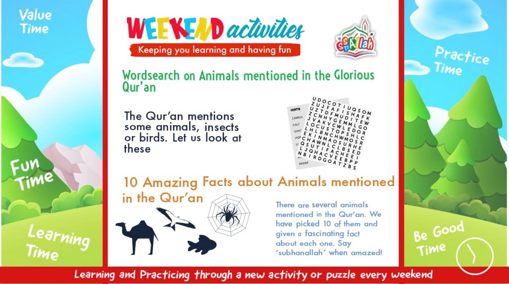 25. Weekend Activity – Animals Mentioned in the Qur’an