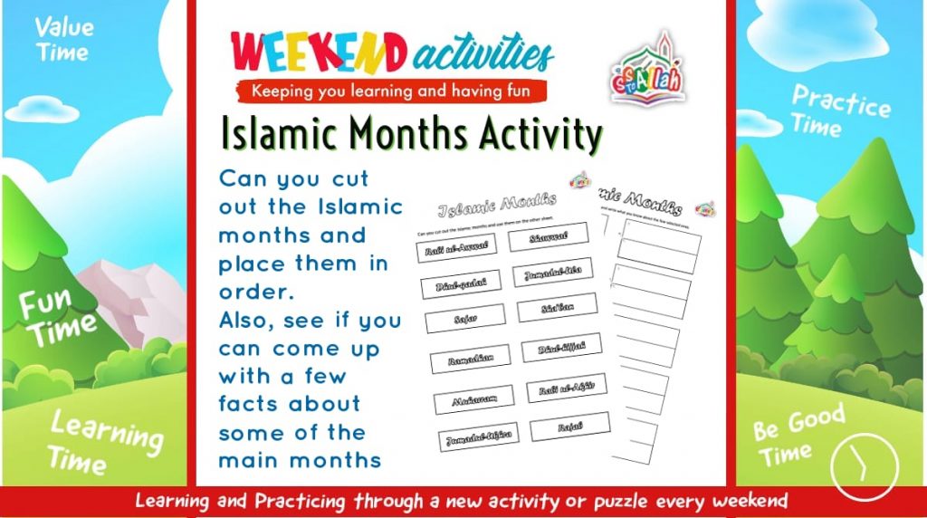 30. Weekend Activity – Islamic Months Activity