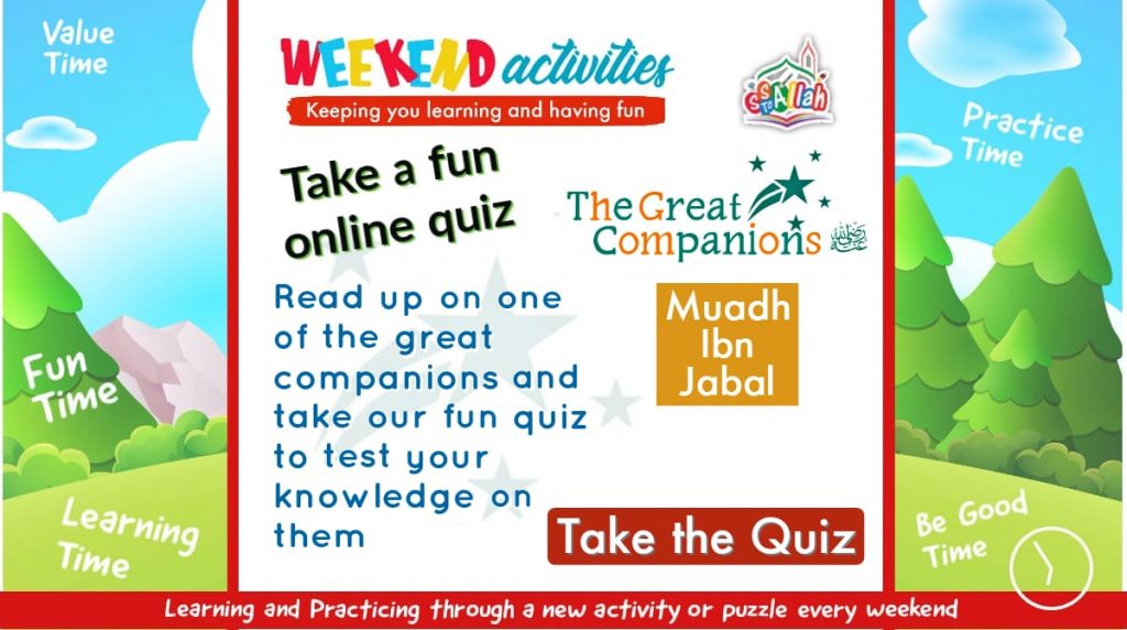34. Weekend Activity – Quiz (The Great Companions)